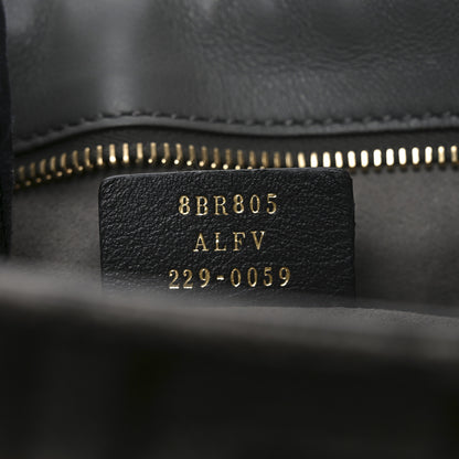 Fendi Chenille Vitello Seta Plexiglass FF Fendi O'Lock Zipper Anthracite Asfalto 7 of 10