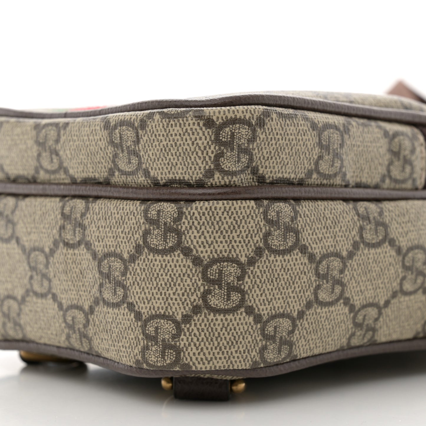 GG Supreme Monogram Web Mini Ophidia Messenger Brown