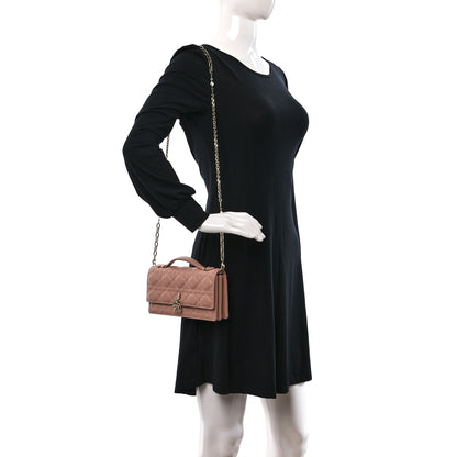 Christian Dior Lambskin Cannage Mini My Dior Bag Rose Des Vents 2 of 11
