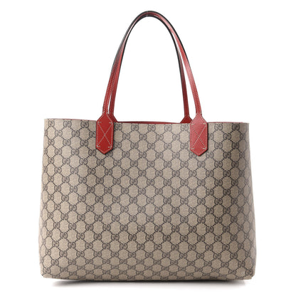 Gucci GG Supreme Monogram Medium Reversible Tote Beige Red 1 of 16