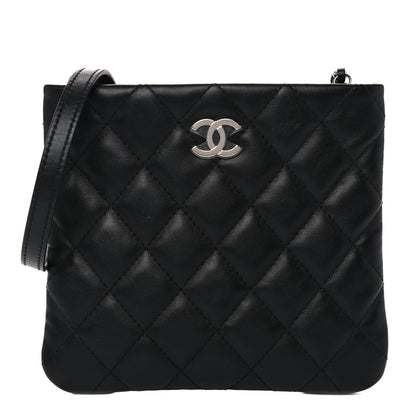 Chanel Lambskin Quilted Crossbody Bag Black 1 of 9