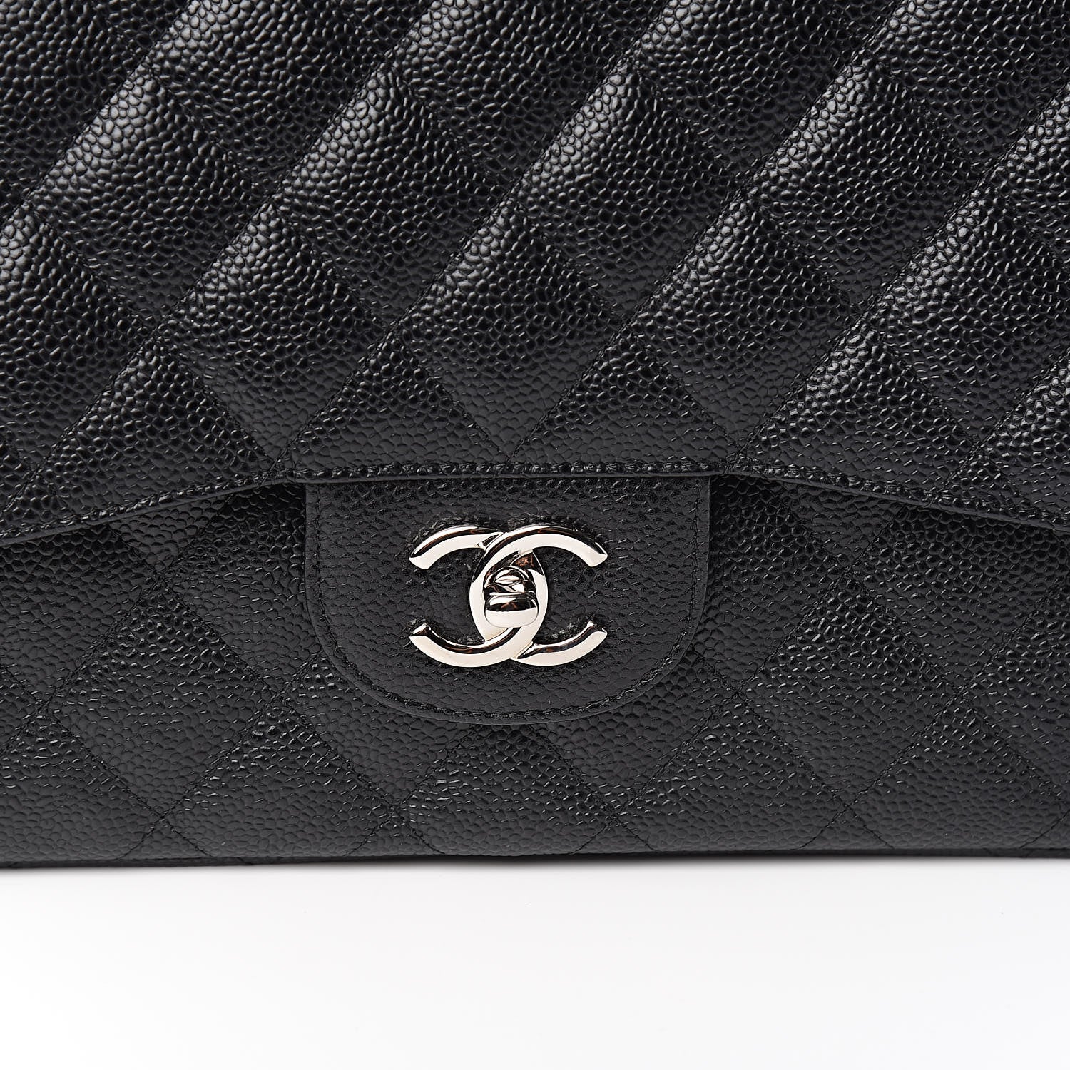 Chanel Caviar Quilted Jumbo Double Flap Black 10 of 11