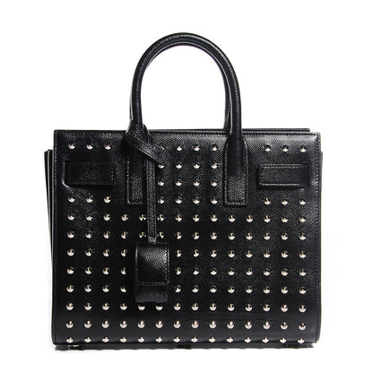 Saint Laurent Calfskin Studded Nano Sac De Jour Black 1 of 8