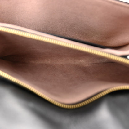 Louis Vuitton Lambskin Embossed Monogram Pochette Coussin Black 6 of 12