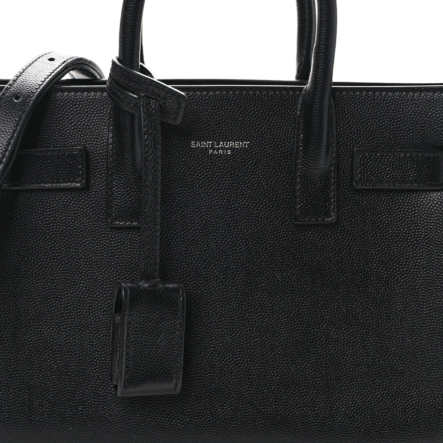 Saint Laurent Grained Calfskin Nano Sac De Jour Black 8 of 12