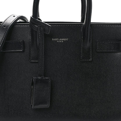 Saint Laurent Grained Calfskin Nano Sac De Jour Black 8 of 12