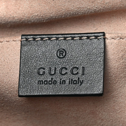 Gucci Calfskin Matelasse Small GG Marmont Chain Shoulder Bag Black 6 of 13