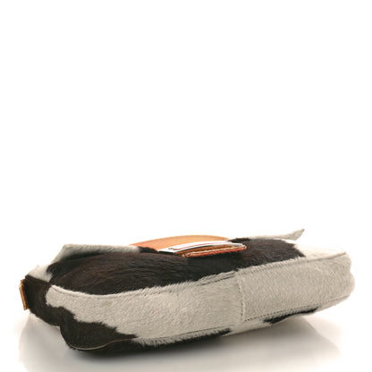 Fendi Calf Hair Snakeskin Baguette Black White Multicolor 4 of 14