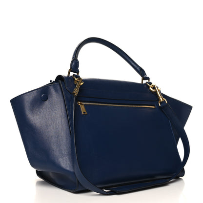 Celine Smooth Calfskin Medium Trapeze Indigo 3 of 12