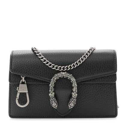 Gucci Calfskin Super Mini Dionysus Shoulder Bag Black 1 of 10