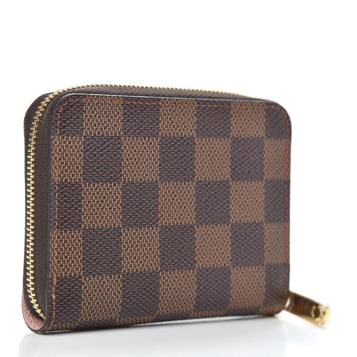 Louis Vuitton Damier Ebene Zippy Coin Purse Rose Ballerine 3 of 7