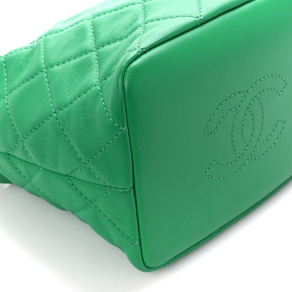 Chanel Lambskin Quilted Small Perfect Meeting Hobo Green 9 of 10