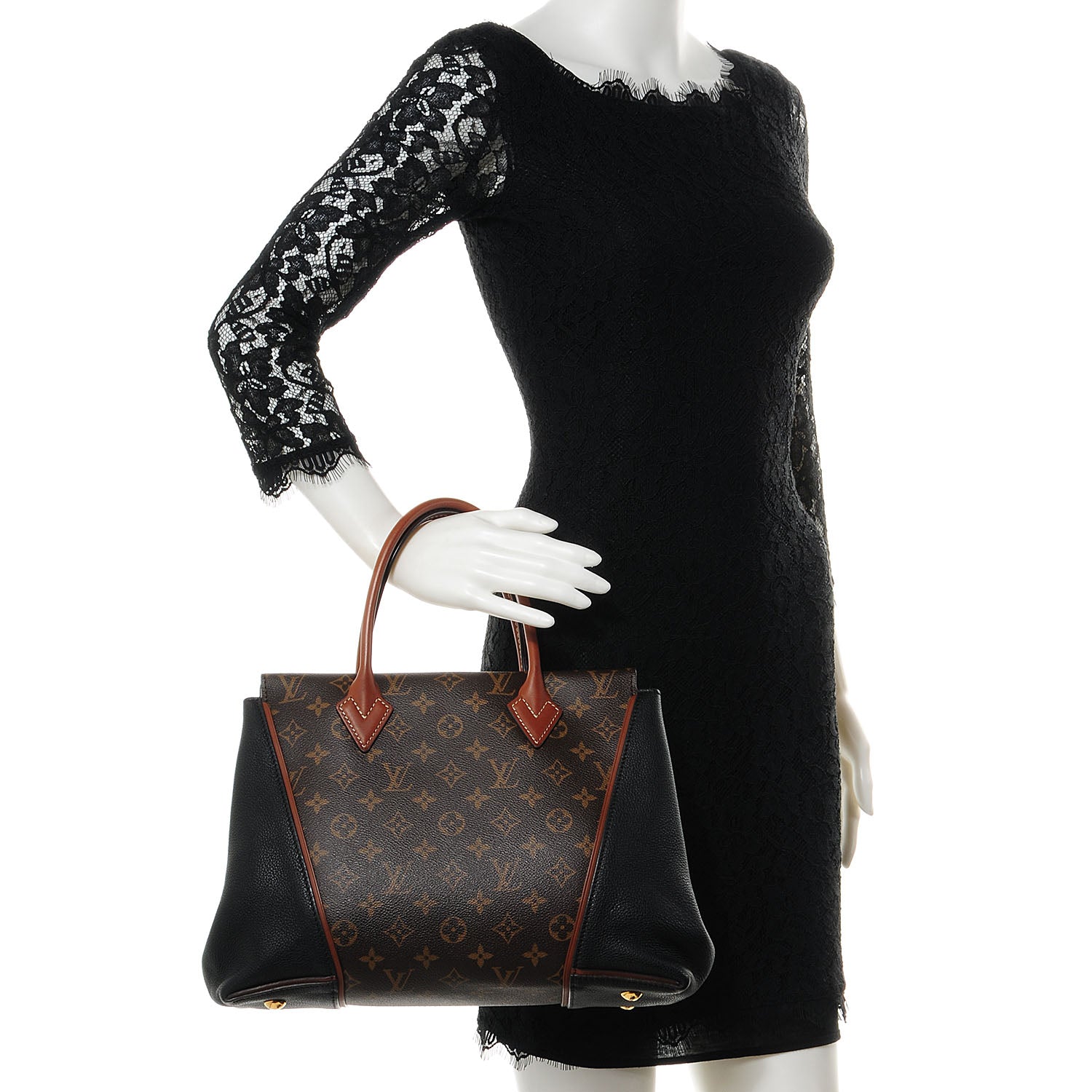 Louis Vuitton Monogram Tote W PM Black 2 of 7
