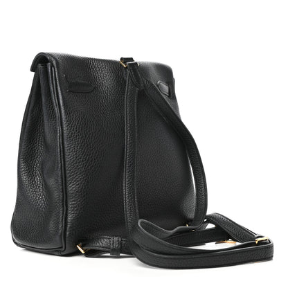 Hermes Taurillon Clemence Kelly Ado Backpack Black 6 of 20