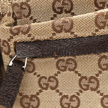 Gucci GG Monogram Double Pocket Belt Bag Dark Brown 8 of 11