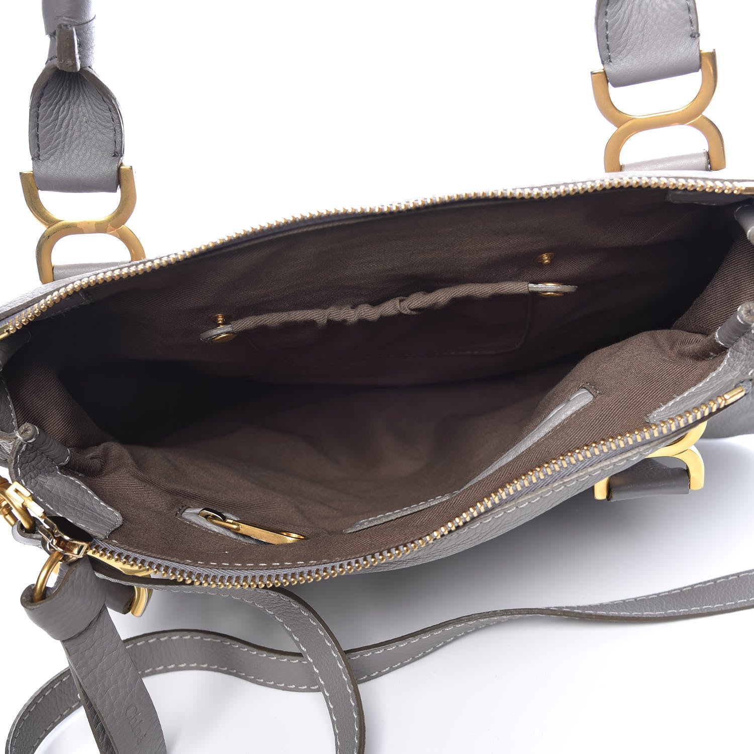Chloe Calfskin Medium Marcie Satchel Cashmere Grey 5 of 13