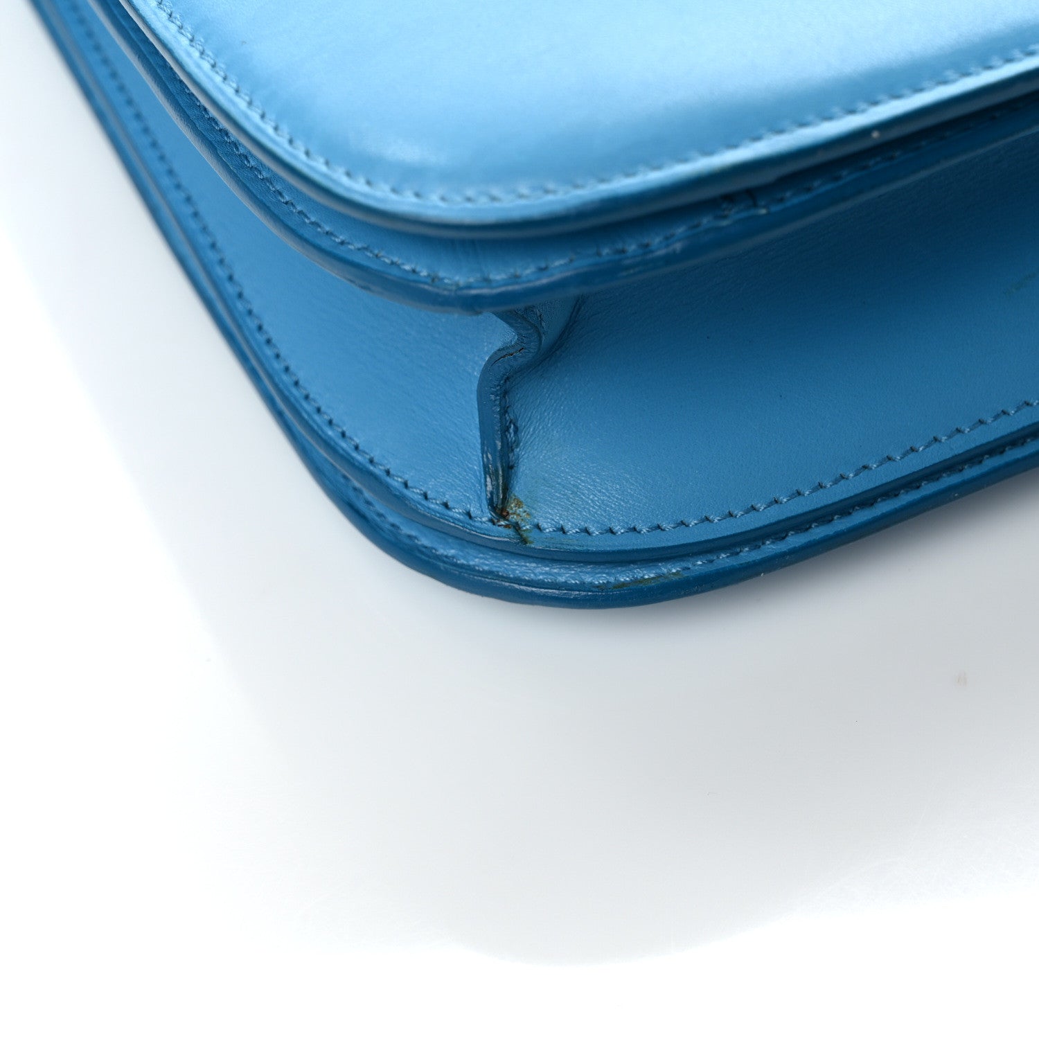 Celine Box Calfskin Medium Classic Box Flap Bag Blue 9 of 11