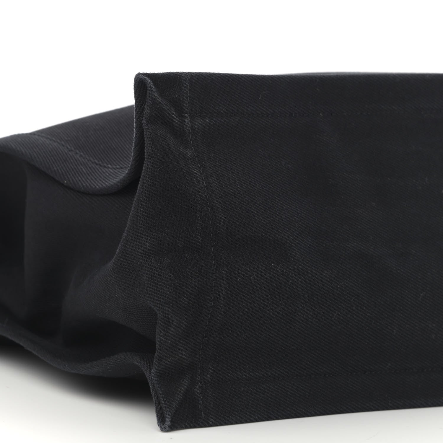 Saint Laurent Linen Calfskin Rive Gauche Tote Black 9 of 17