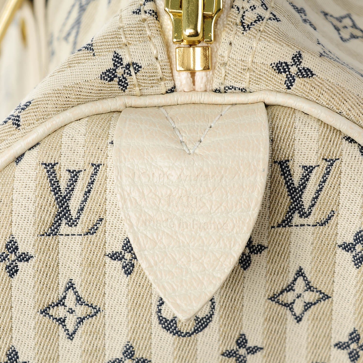 Louis Vuitton Mini Lin Croisette Speedy 30 Blue 6 of 7