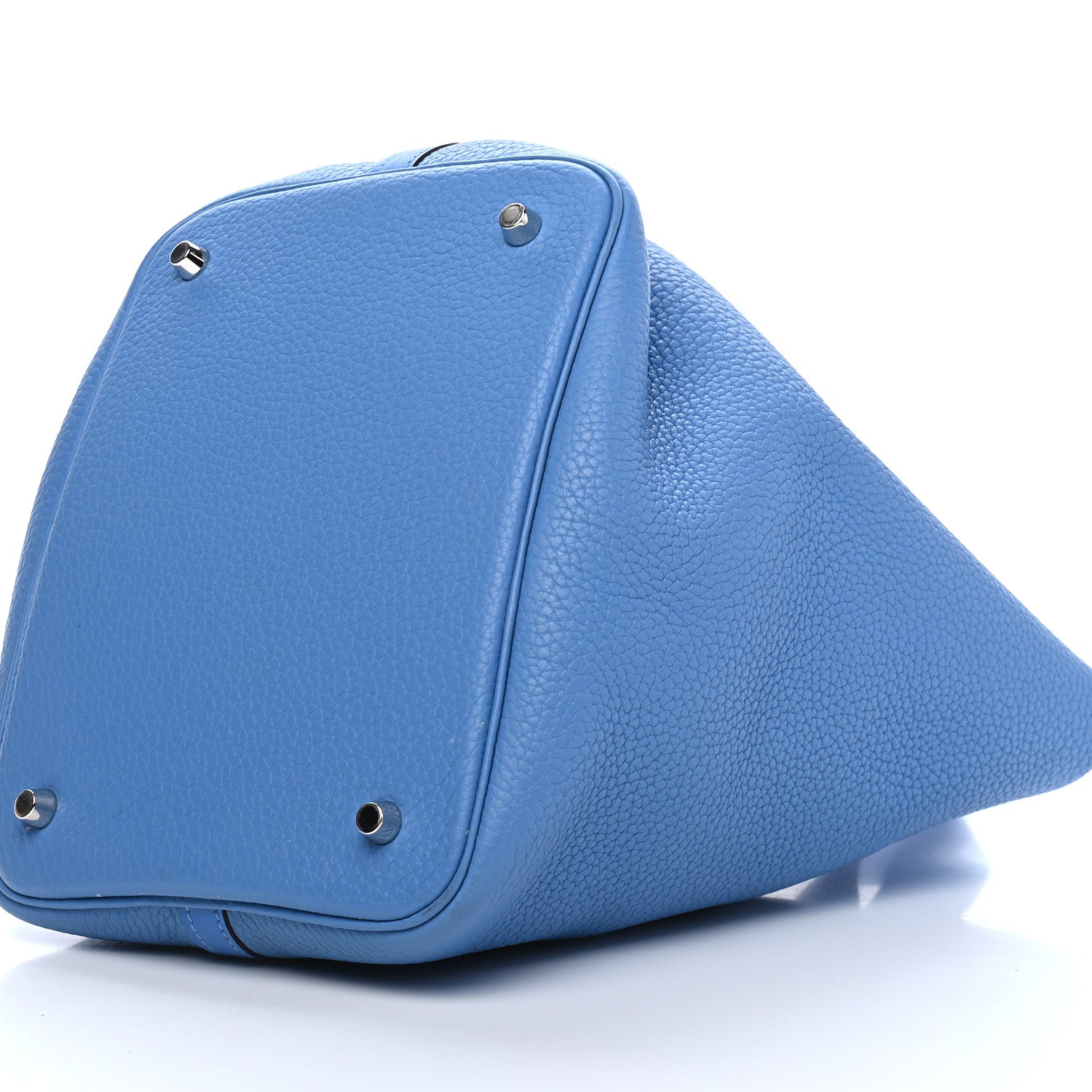 Hermes Taurillon Clemence Swift Picotin Lock 22 MM Bleu Paradis 9 of 9