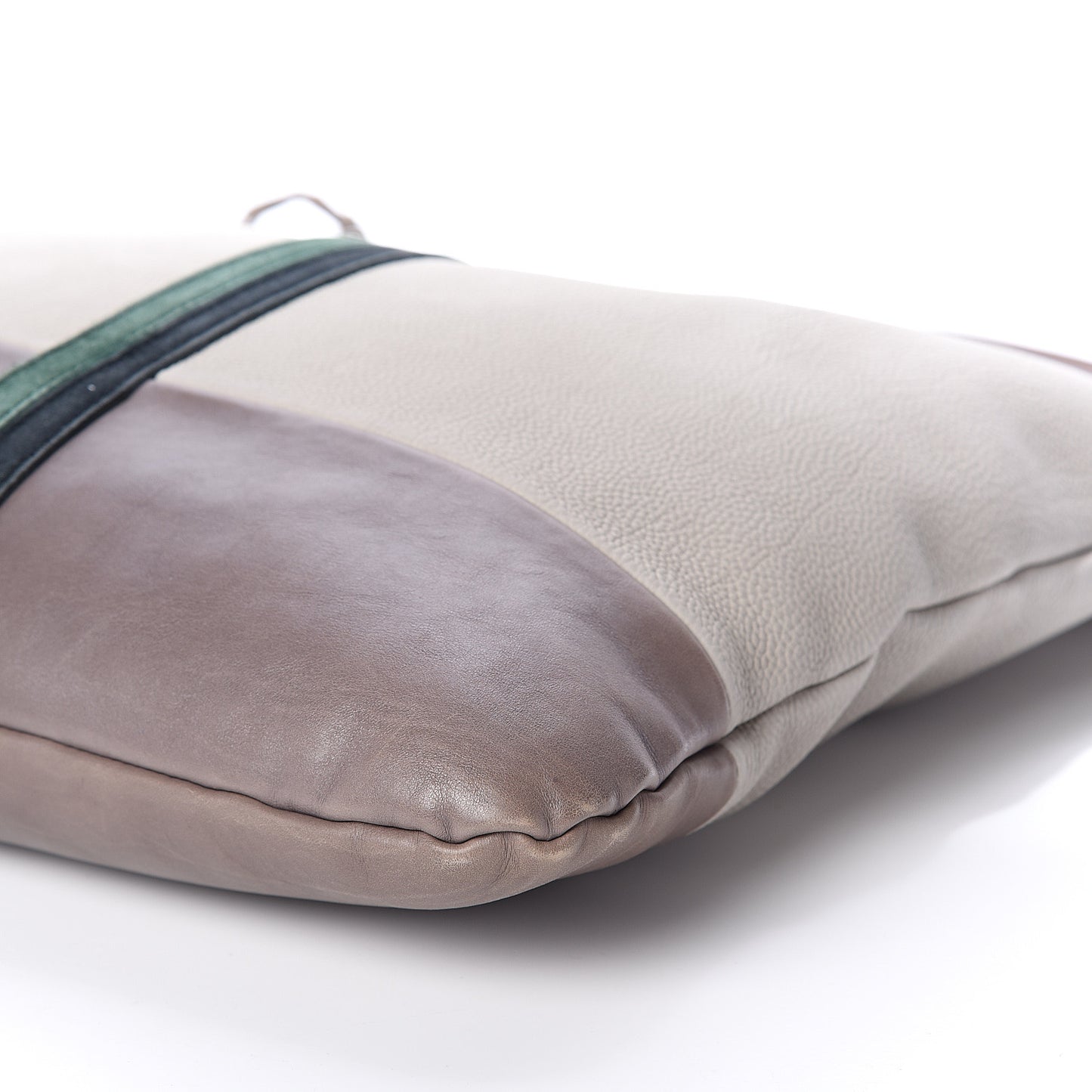 Nubuck Racer Stripe Shoulder Bag Grey