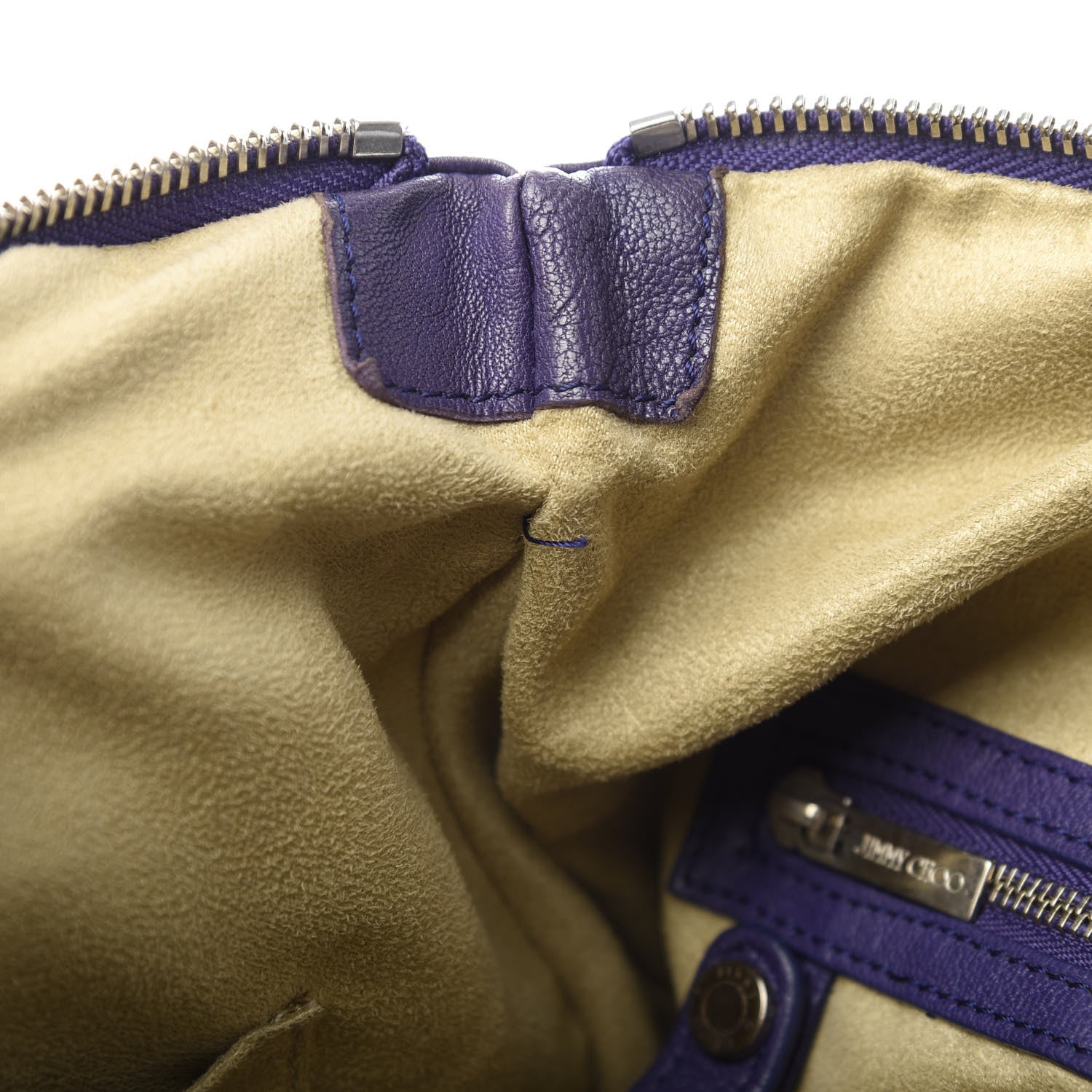 Jimmy Choo Lambskin Small Biker Hobo Purple 12 of 12