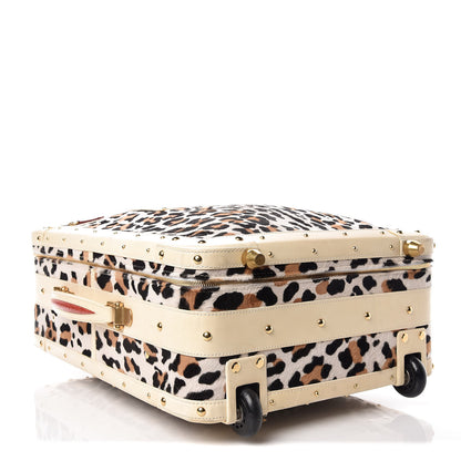 Valentino Garavani Calf Hair Leopard Print Rolling Luggage 4 of 34