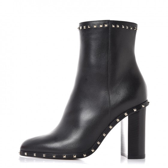 Valentino Garavani Nappa Soul Rockstud 90mm Ankle Boots 35 Black 1 of 9