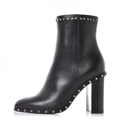 Valentino Garavani Nappa Soul Rockstud 90mm Ankle Boots 35 Black 1 of 9