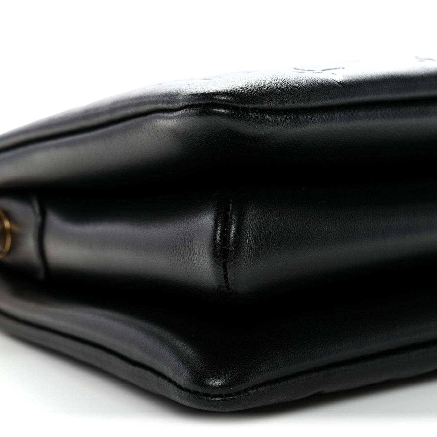 Lambskin Embossed Monogram Coussin BB Black