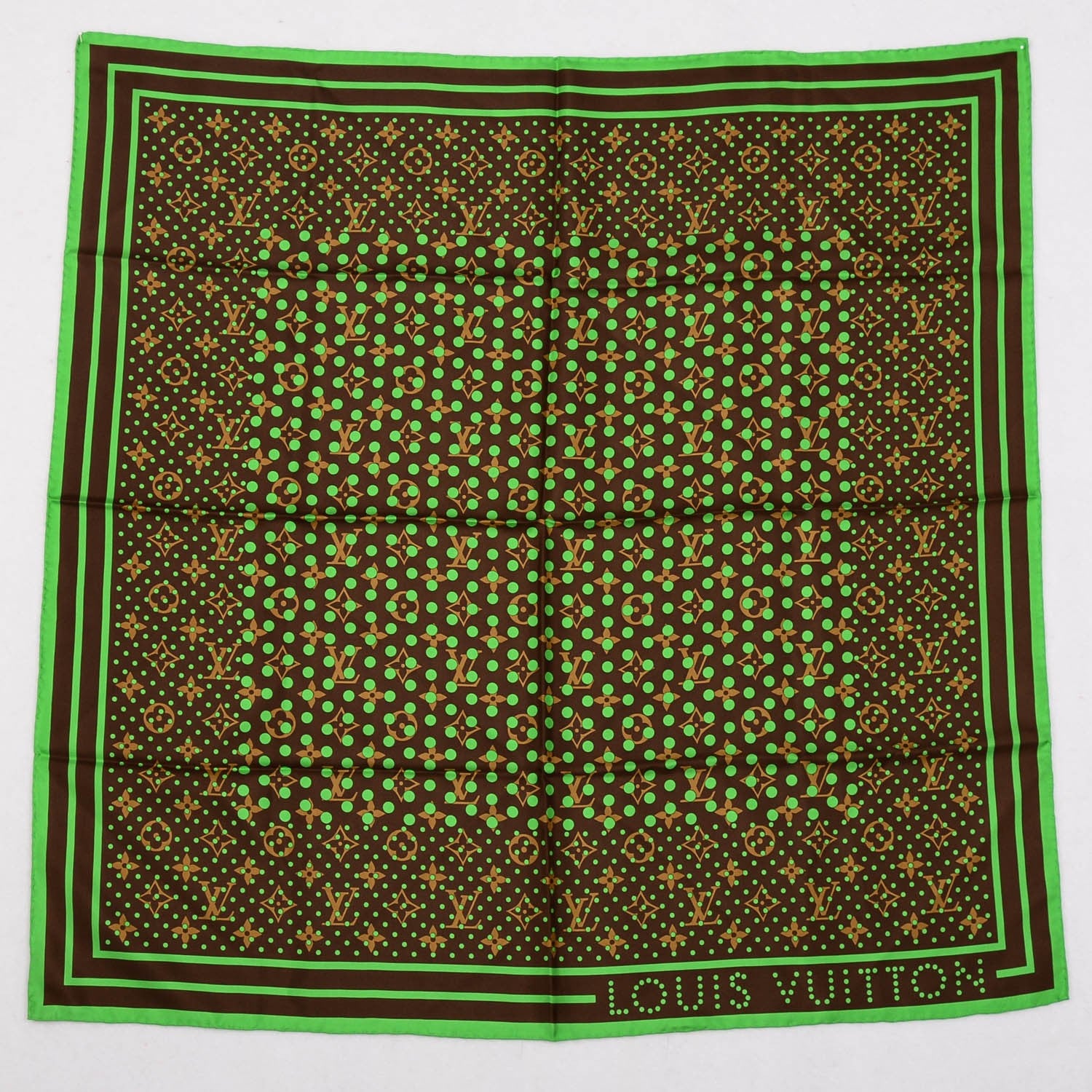 Louis Vuitton Silk Monogram Scarf 2 of 4