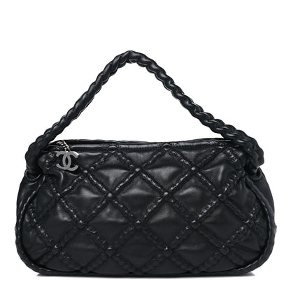 Chanel Lambskin Quilted Small Hidden Chain Shoulder Bag Black 1 of 10