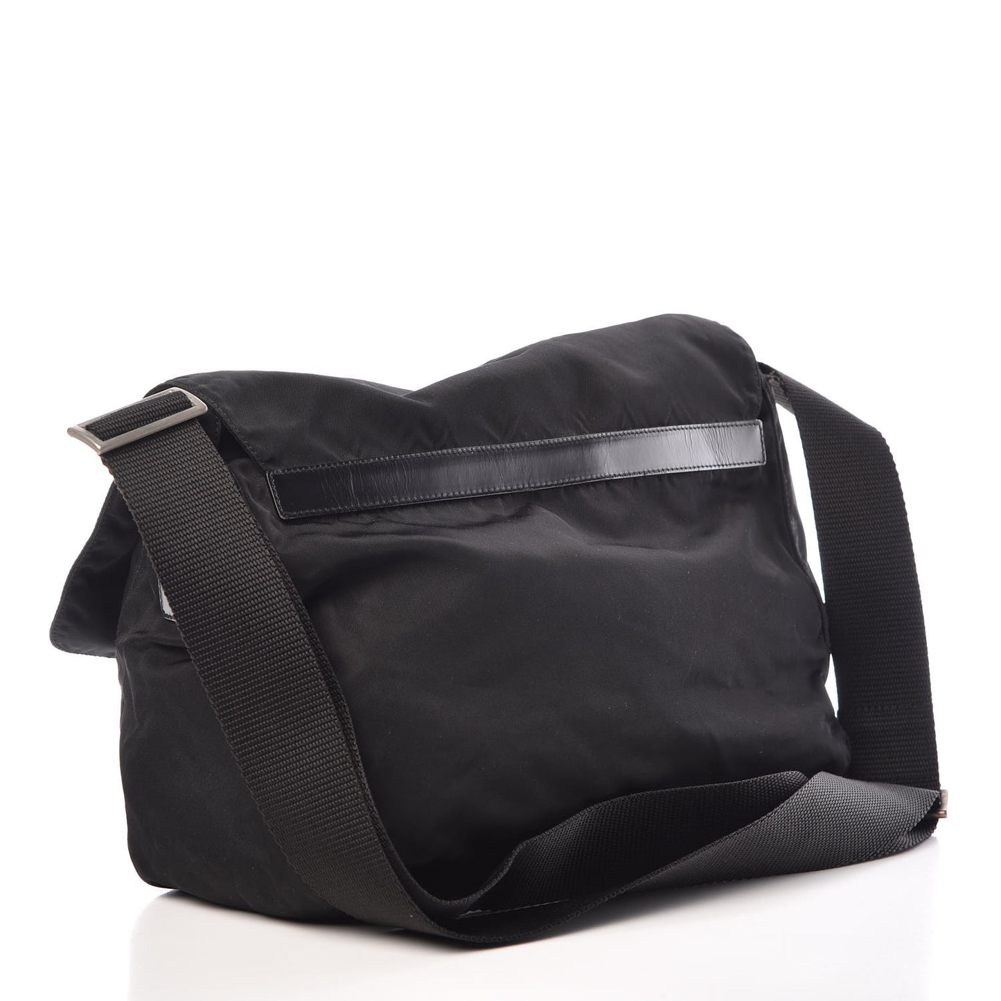 Nylon Vela Messenger Bag Black