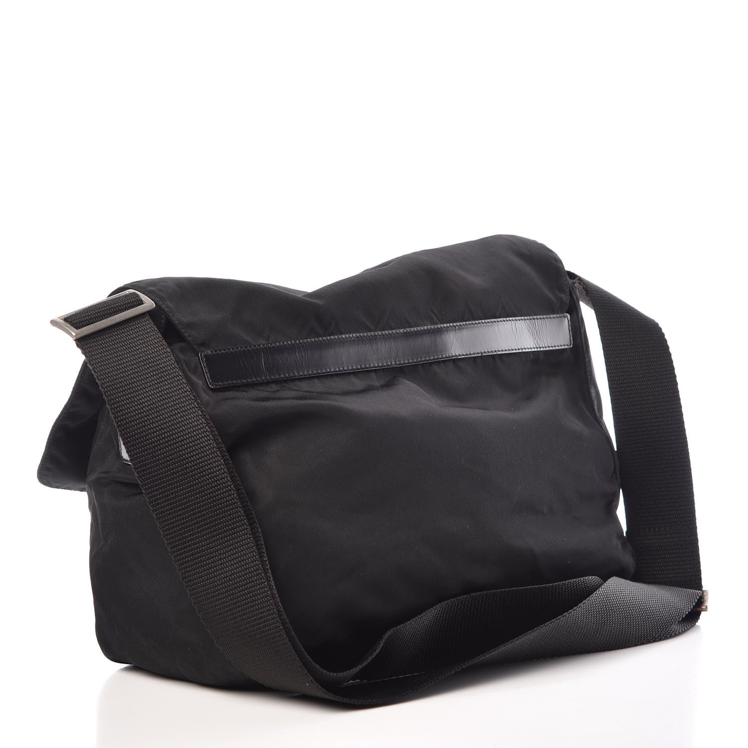 Prada Nylon Vela Messenger Bag Black 3 of 11