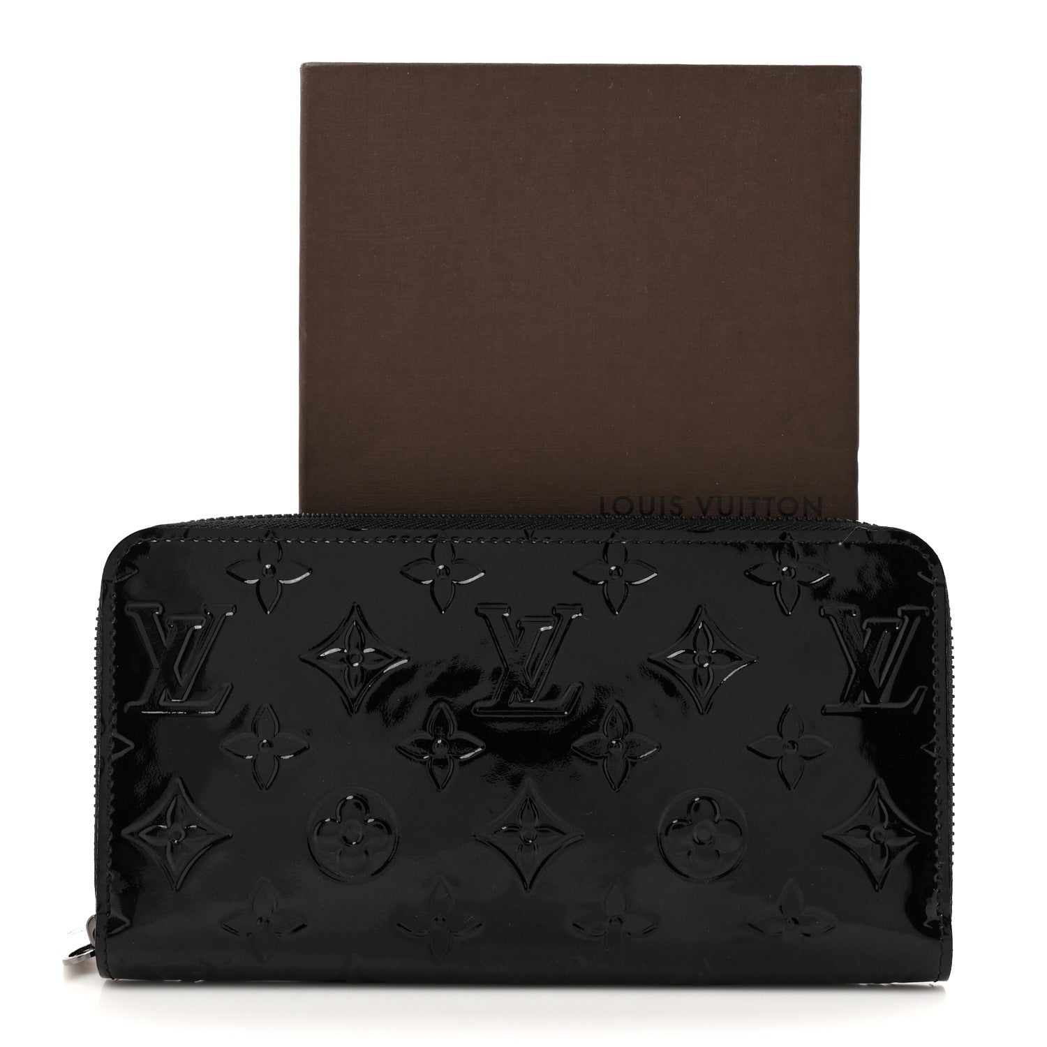 Louis Vuitton Vernis Zippy Wallet Noir Magnetique 8 of 8