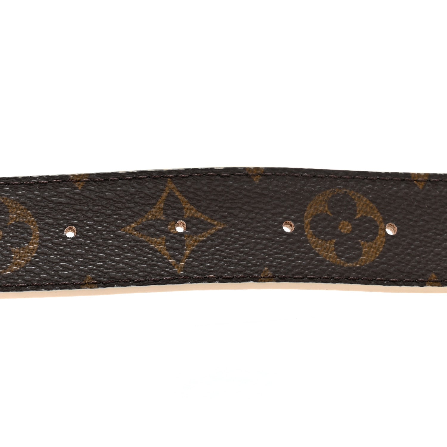 Louis Vuitton Monogram 30mm Pretty LV Reversible Belt 80 32 Beige 3 of 5