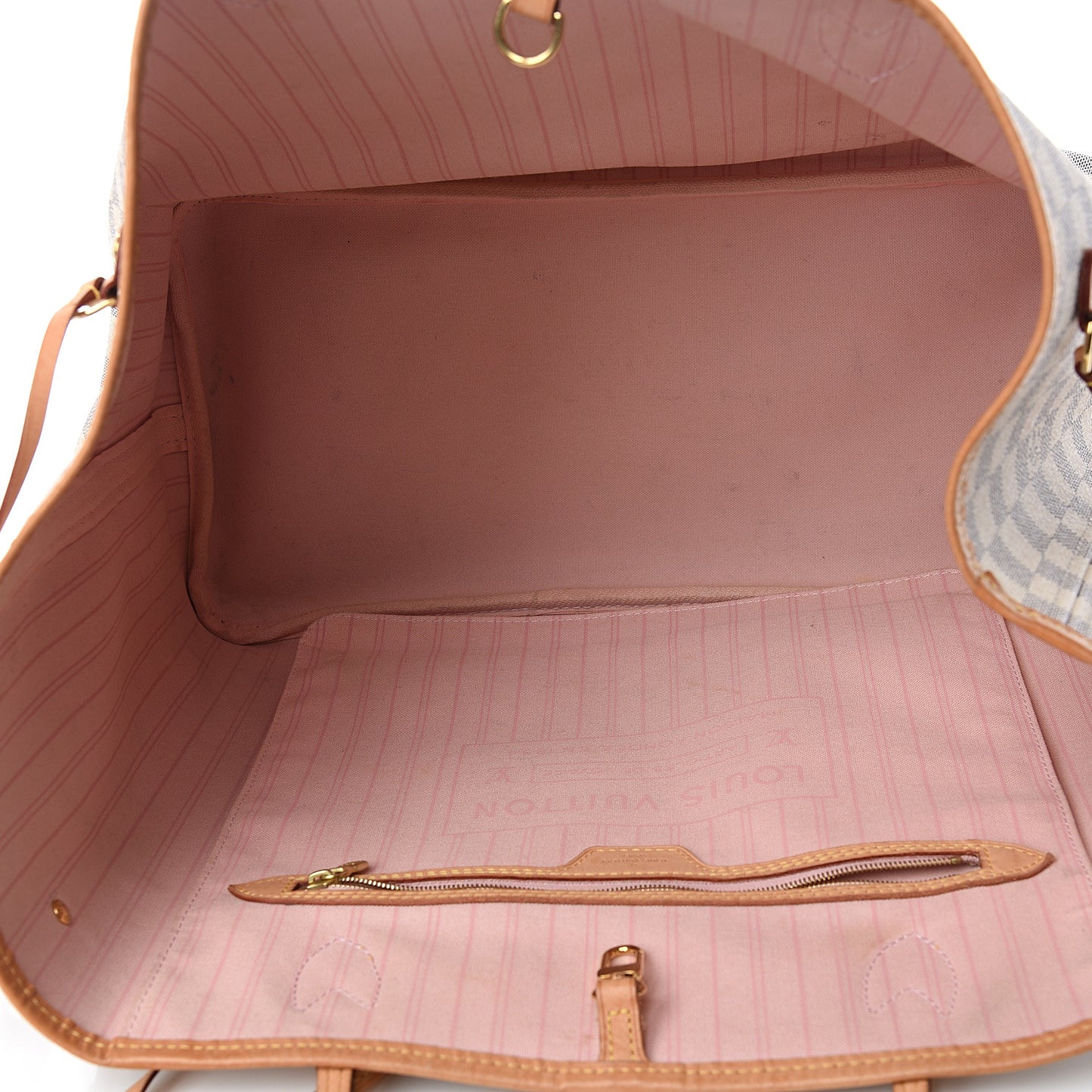 Damier Azur Neo Neverfull GM Rose Ballerine