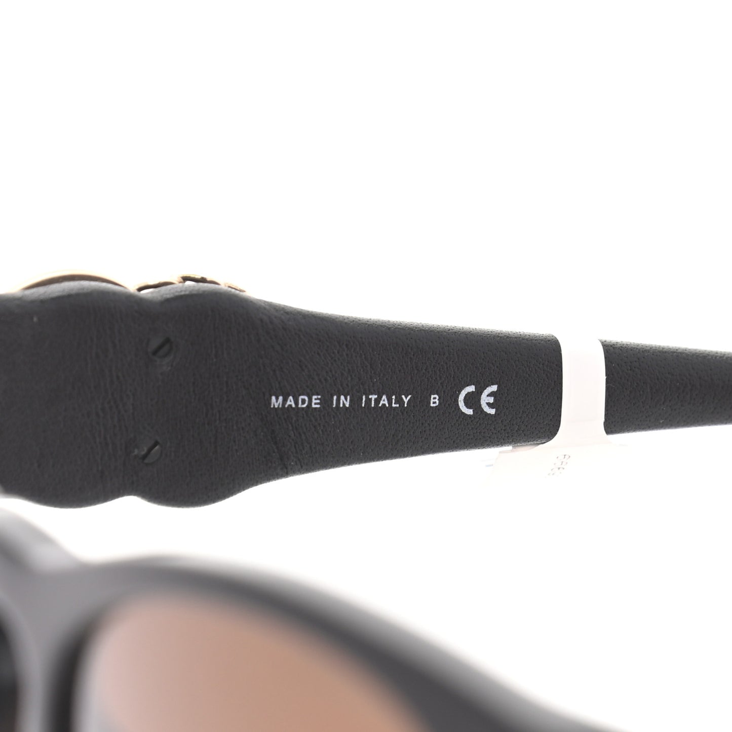 Crystal Lambskin CC Sunglasses 5455-Q-B Black