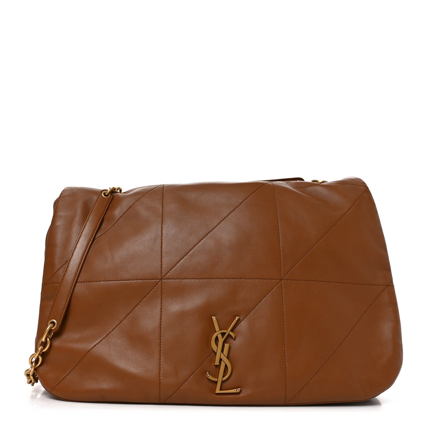 Lambskin Matelasse Monogram Large Jamie 4.3 Light Fox