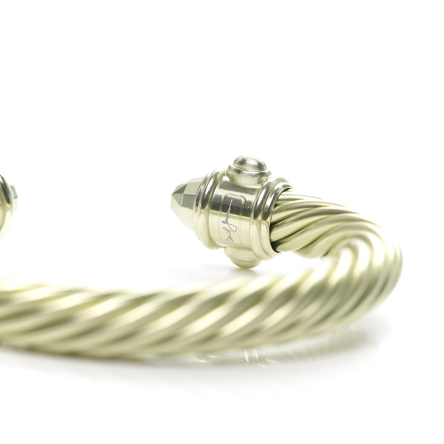 Aluminum Renaissance 10mm Cable Bracelet Champagne