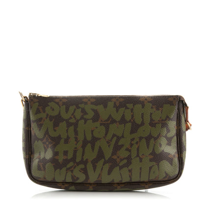 Louis Vuitton Monogram Graffiti Pochette Accessories Kaki 1 of 8