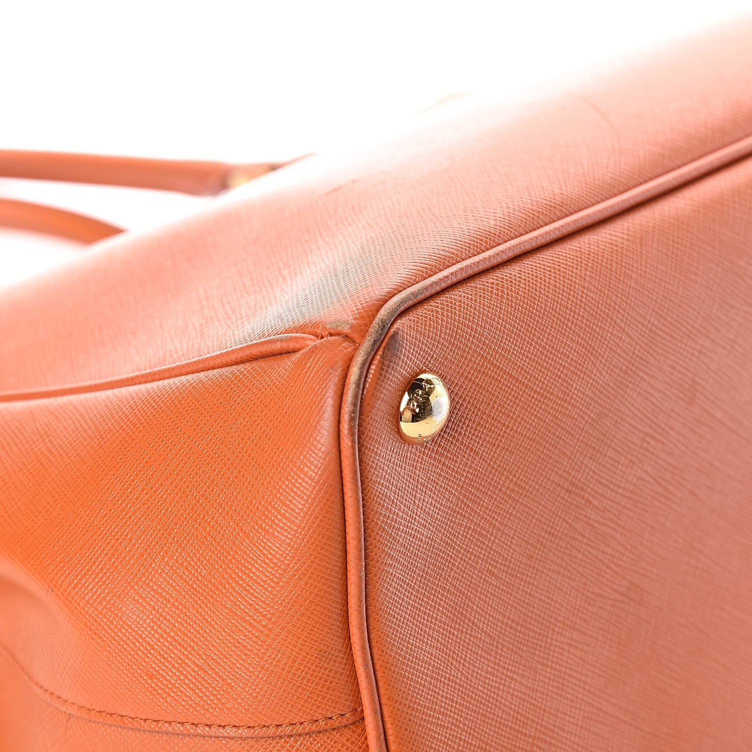 Prada Saffiano Large Galleria Double Zip Tote Papaya 8 of 13