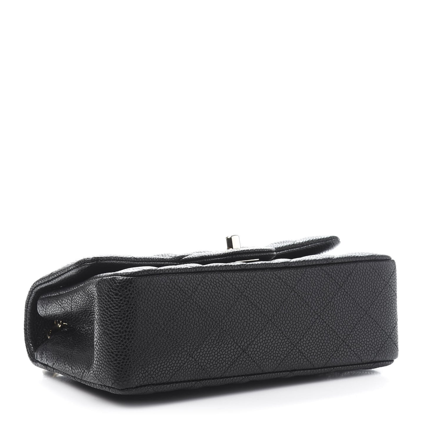 Caviar Quilted Mini Rectangular Flap Black