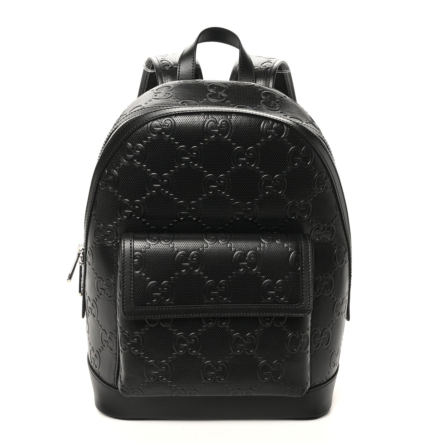 Gucci Calfskin GG Tennis Embossed Backpack Black 1 of 10