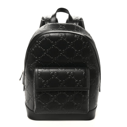 Gucci Calfskin GG Tennis Embossed Backpack Black 1 of 10