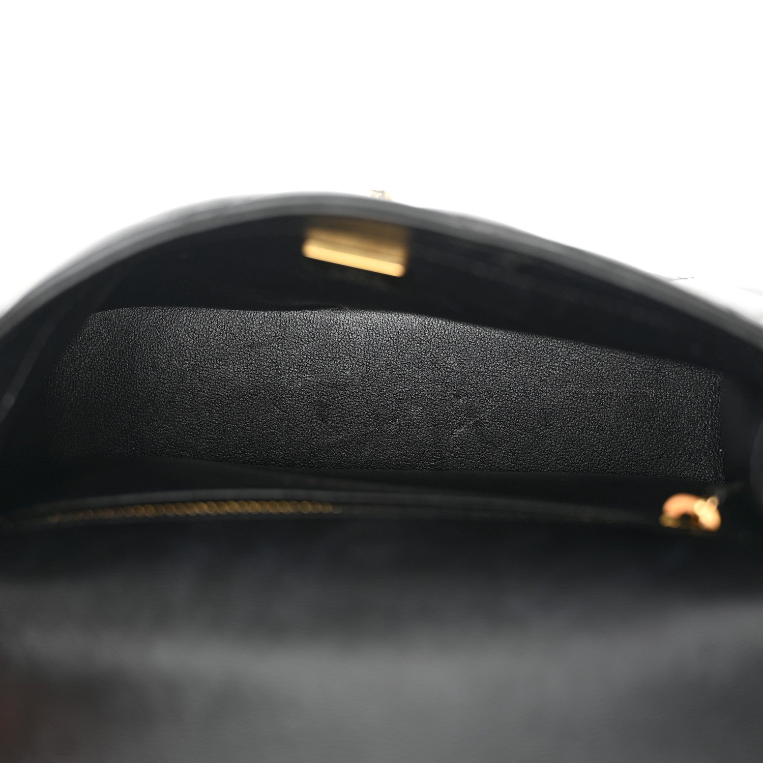 Chanel Lambskin Resin Quilted Top Handle Flap Black 5 of 10