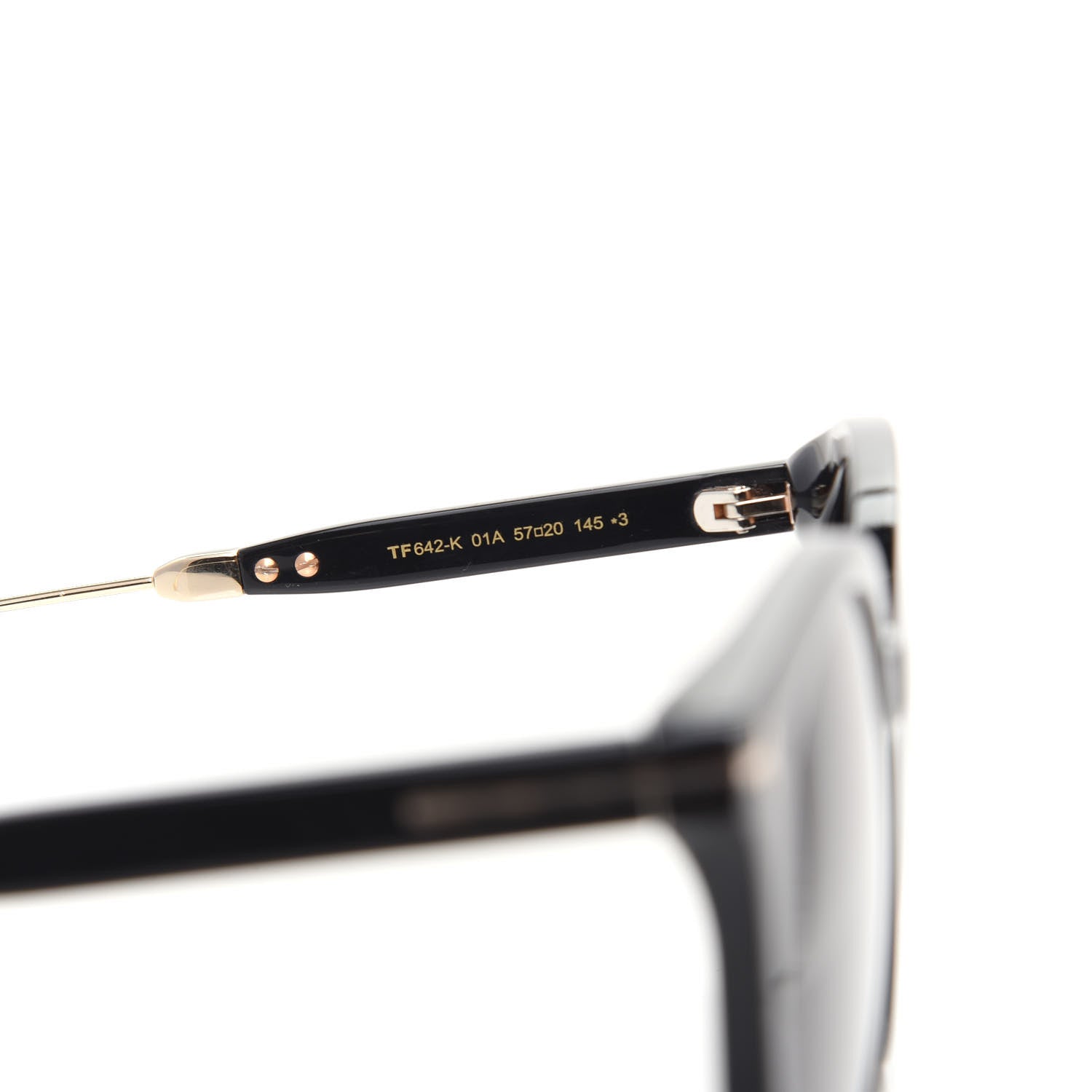 Tom Ford Round TF642-K Sunglasses Black 6 of 8