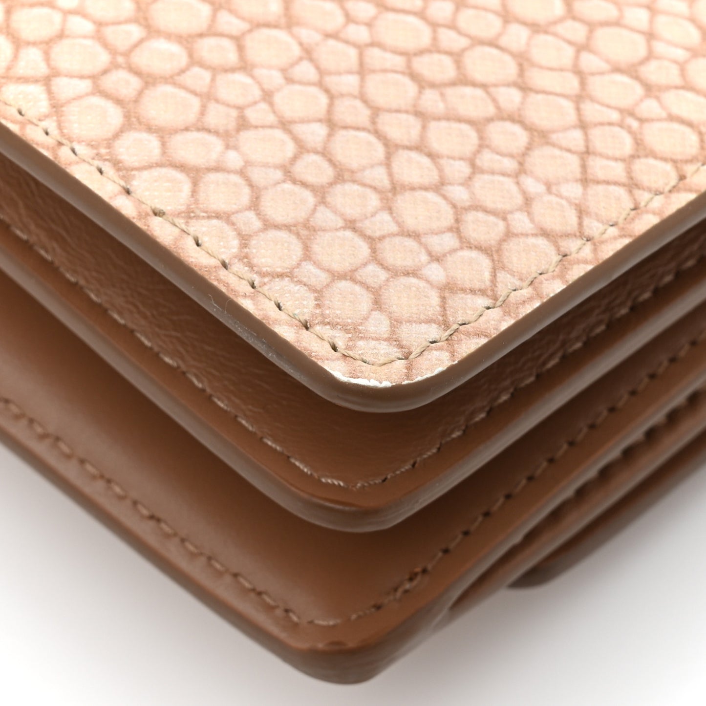 Calfskin Stingray Print Small TB Chain Bag Light Sand