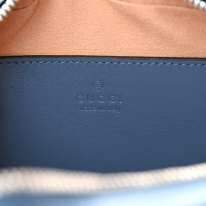 Gucci Calfskin Matelasse Aria Small GG Marmont Chain Shoulder Bag Clear Blue 9 of 12