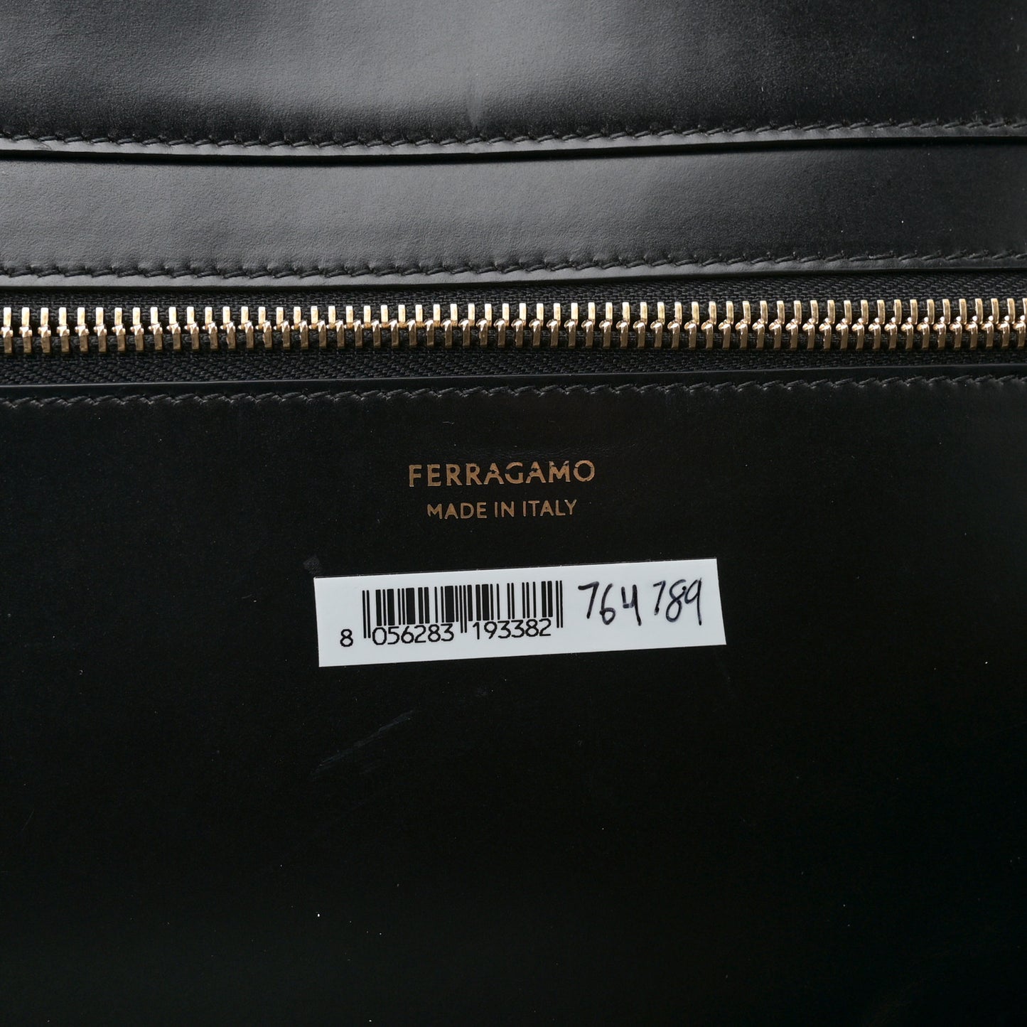 Brushed Off Calfskin XL Gancini Buckles Tote Bag Black